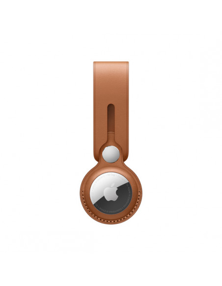 CORREA APPLE AIRTAG LEATHER LOOP SADDLE BROWN