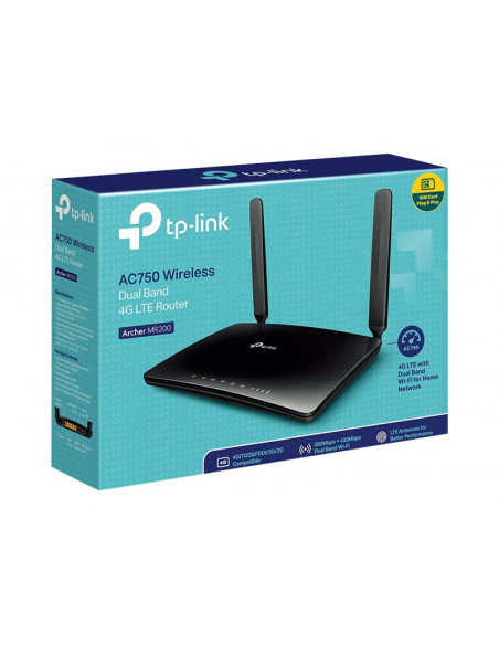 ROUTER WIRELESS TP-LINK ARCHER MR200 AC750 300MBPS 4G 4P 10/100