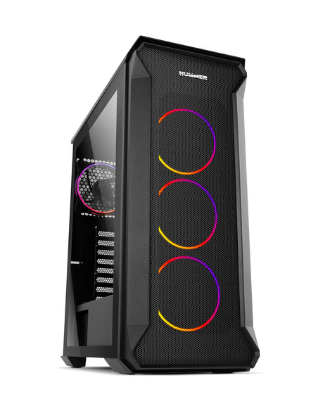 CAJA MEDIATORRE ATX NOX HUMMER QUANTUM ARGB WINDOW BLACK