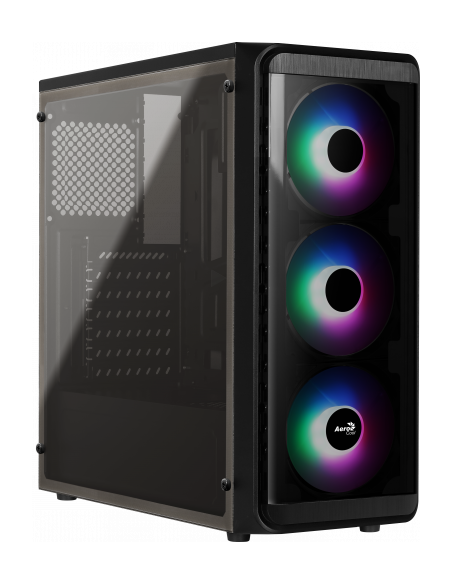 CAJA MEDIATORRE ATX AEROCOOL SI5200FROST RGB BLACK USB 3.0 