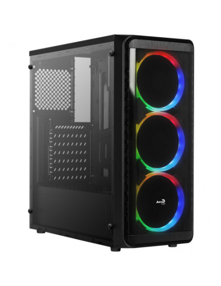 CAJA MEDIATORRE ATX AEROCOOL SI-5200 RGB BLACK USB 3.0