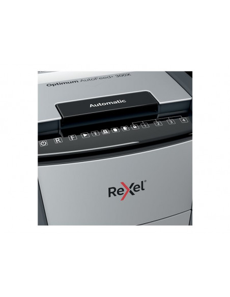 DESTRUCTORA REXEL OPTIMUM AUTOFEED 300X P-4 4X25MM 60L