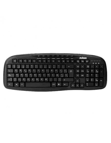 TECLADO NILOX NXKBE000001 MULTIMEDIA BLACK