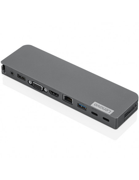 PUERTO REPLICADOR USB-C LENOVO HDMI + RJ45 + VGA + USB + USB 3.0 + USB-C + JACK