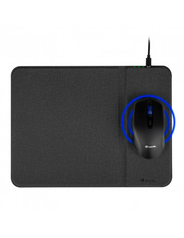 ALFOMBRILLA NGS CRUISE WIRELESS CHARGER QI BLACK + MOUSE WIRELESS