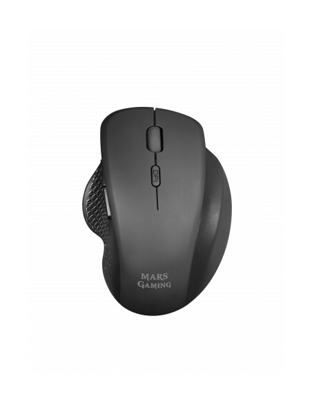 MOUSE MARS GAMING WIRELESS MMWERGO 3200DPI 6 BOTONES RGB FLOW BLACK
