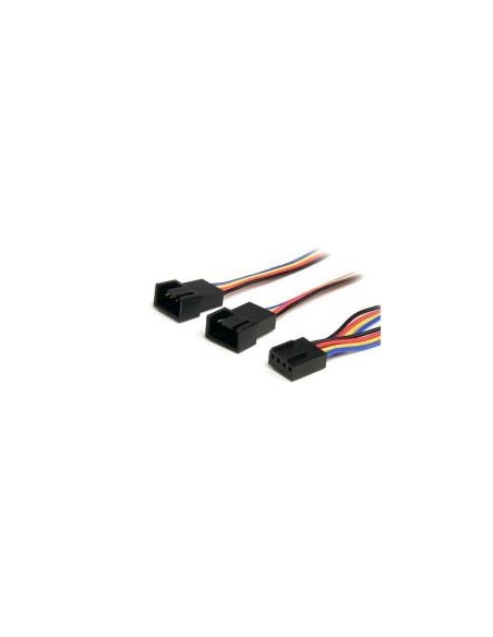 CABLE STARTECH MOLEX FAN 4P HEMBRA / 2X MOLEX FAN 4P MACHO PWM 0.3M