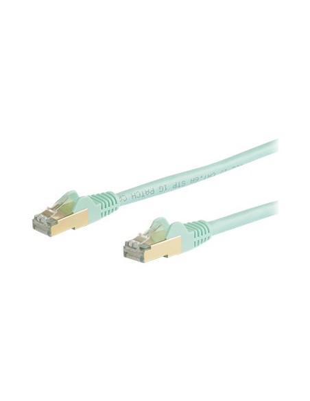 CABLE STARTECH RED RJ45 CAT 6 10M AQUA BLUE