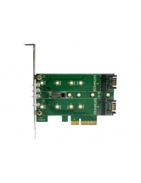 CONTROLADORA PCIE STARTECH 2P M.2 SATA + 1P M.2 NVME