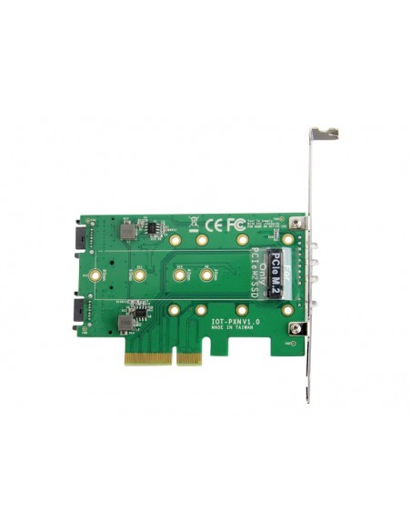 CONTROLADORA PCIE STARTECH 2P M.2 SATA + 1P M.2 NVME