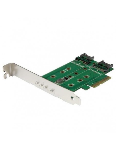 CONTROLADORA PCIE STARTECH 2P M.2 SATA + 1P M.2 NVME