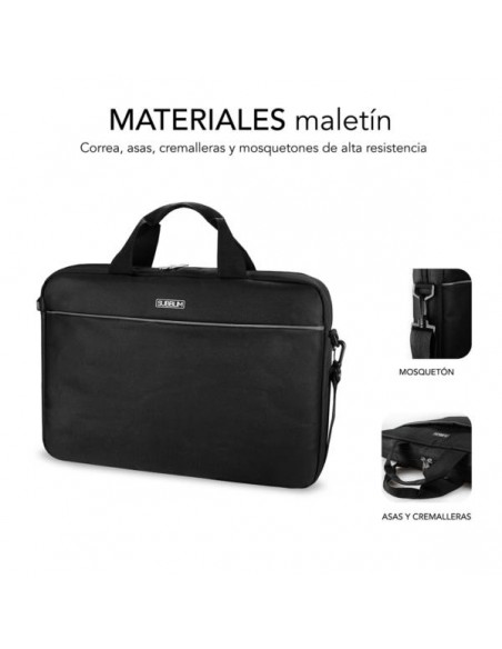 MALETIN PORTATIL SUBBLIM 15.6 SELECT PACK BLACK + MOUSE FLAT USB BLACK