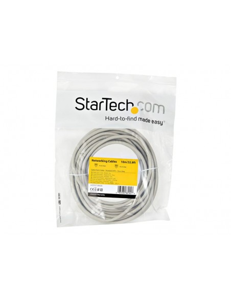 CABLE STARTECH RED RJ45 CAT 6A 10M GREY