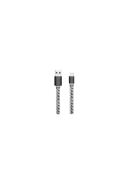 CABLE UNOTEC USB 2.0 MACHO / USB-C MACHO 1M METALICO BLACK