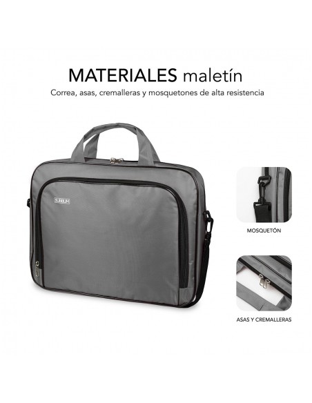 MALETIN PORTATIL SUBBLIM OXFORD 12.5 GREY