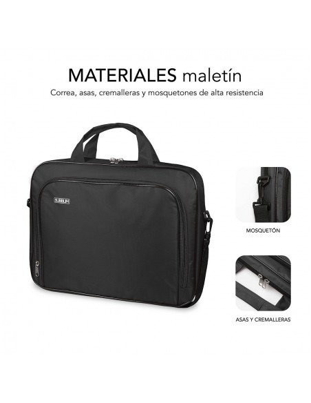 MALETIN PORTATIL SUBBLIM OXFORD 14 BLACK