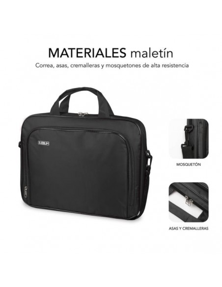 MALETIN PORTATIL SUBBLIM OXFORD 16 BLACK