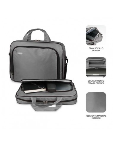 MALETIN PORTATIL SUBBLIM OXFORD 16 GREY