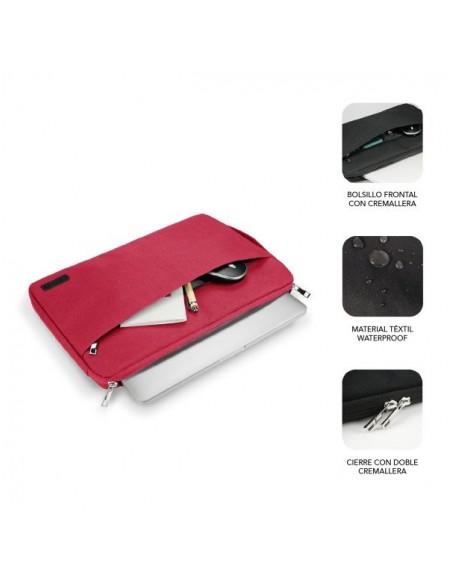 FUNDA PORTATIL SUBBLIM URBAN SLEEVE 15.6 RED