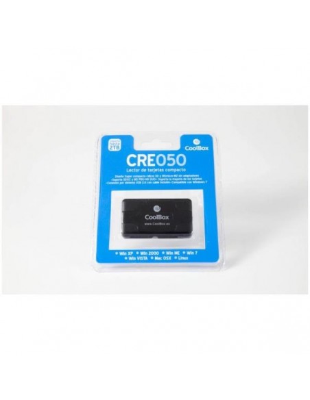 LECTOR MEMORIAS COOLBOX 60 EN 1 CRE-050 USB BLACK