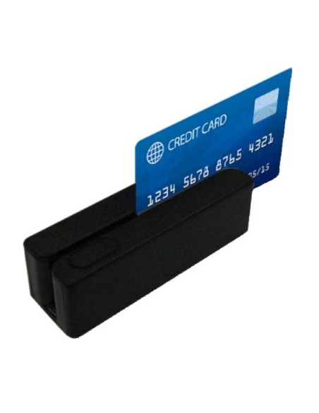 LECTOR BANDA MAGNETICA MSR123 3P USB BLACK