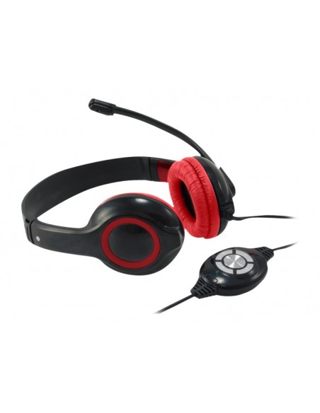 AURICULAR + MIC CONCEPTRONIC CHAT STAR USB BLACK/RED