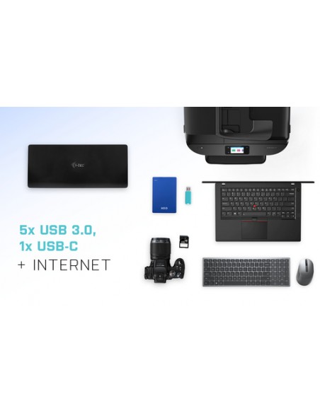 PUERTO REPLICADOR USB-C I-TEC 2XHDMI + RJ45 + 2XDP + 5XUSB 3.0 + USB-C + JACK