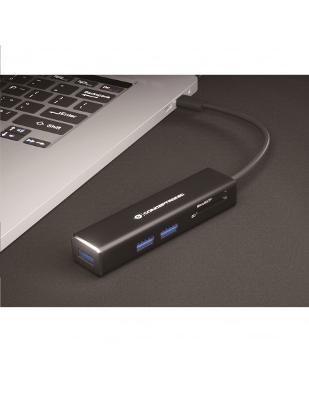 PUERTO REPLICADOR USB-C CONCEPTRONIC 3XUSB 3.0 + SD + MICRO SD