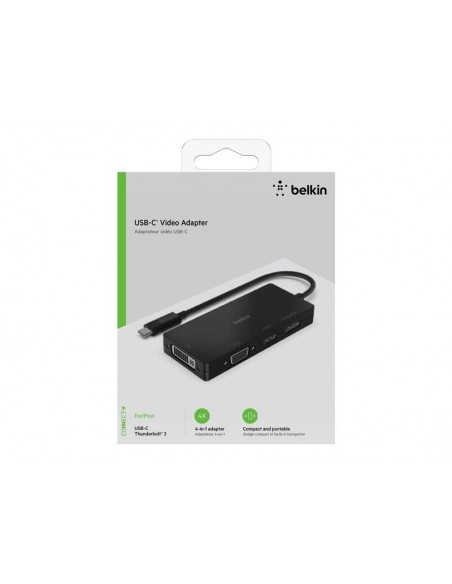 PUERTO REPLICADOR USB-C BELKIN HDMI + DP + VGA + DVI