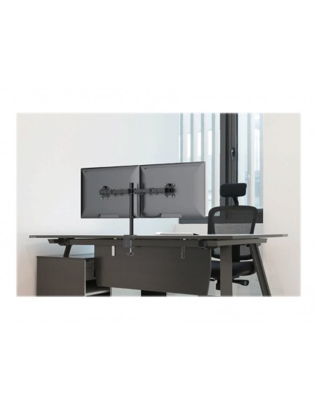 SOPORTE MONITOR ESCRITORIO NEWSTAR 2 BRAZOS 10-32 VESA 75/100 MONTAJE PINZA BLACK