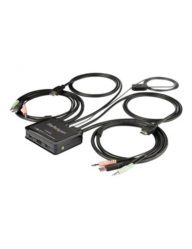CONMUTADOR KVM STARTECH 2X1 HDMI 4K 60HZ