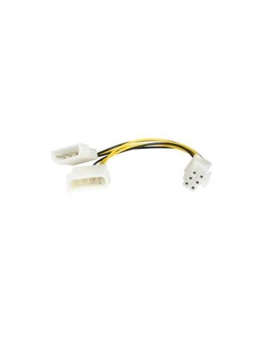 ADAPTADOR STARTECH FUENTE DE ALIMENTACION 2X MOLEX 4P MACHO / PCIE 6P
