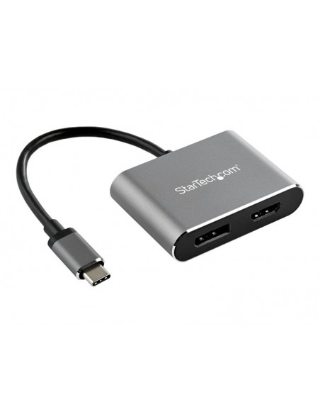 PUERTO REPLICADOR USB-C STARTECH HDMI + DP GREY