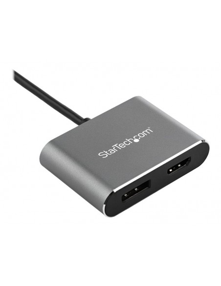 PUERTO REPLICADOR USB-C STARTECH HDMI + DP GREY