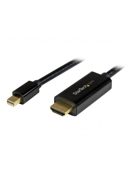 CABLE STARTECH MINI DISPLAYPORT MACHO / HDMI MACHO 2M ULTRA HD 4K BLACK