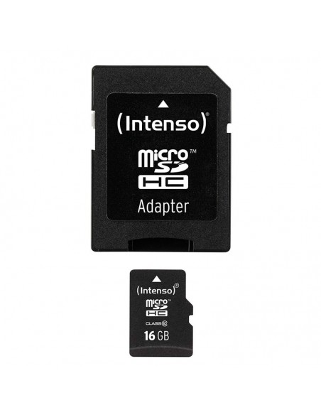 MEMORIA MICRO SD 16GB INTENSO CLASS 10 + ADAPTADOR SD