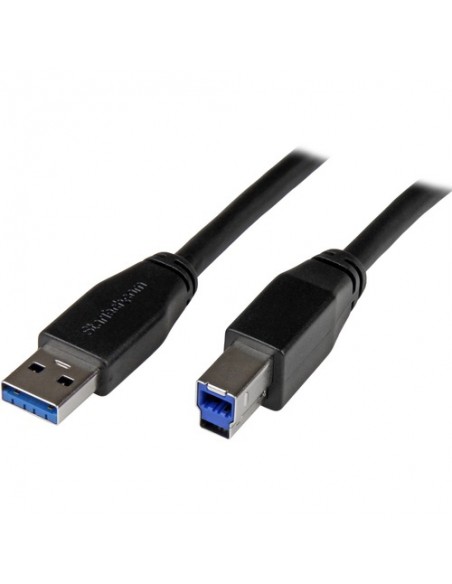 CABLE STARTECH USB 3.0 MACHO / USB 3.0 B MACHO ACTIVO 10M BLACK
