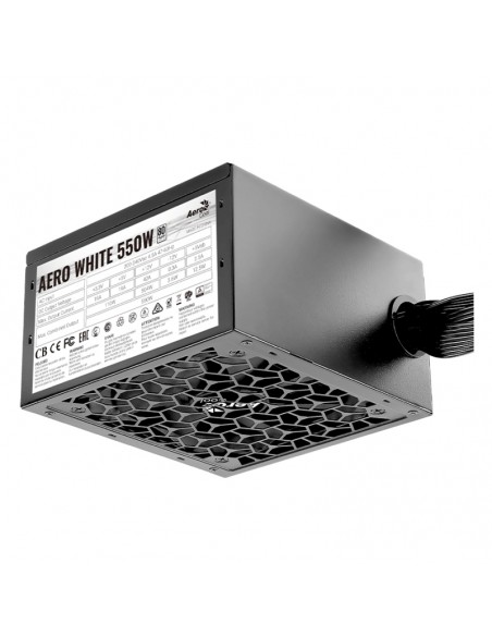 FUENTE DE ALIMENTACION ATX 550W AEROCOOL AERO WHITE 550 PFC ACTIVO 80+