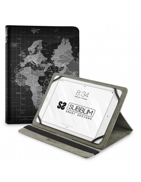 FUNDA TABLET SUBBLIM TRENDY CASE 10.1 WORLD MAP