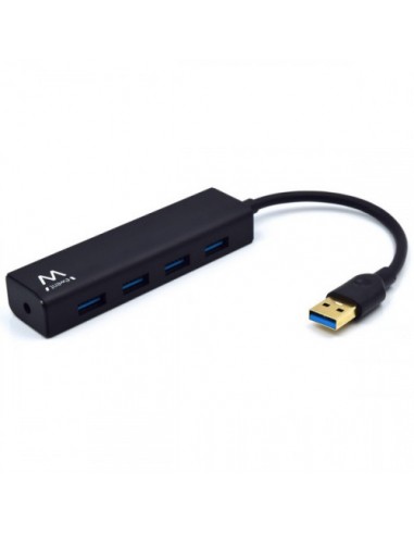 HUB EWENT 4 PUERTOS USB 3.0 BLACK