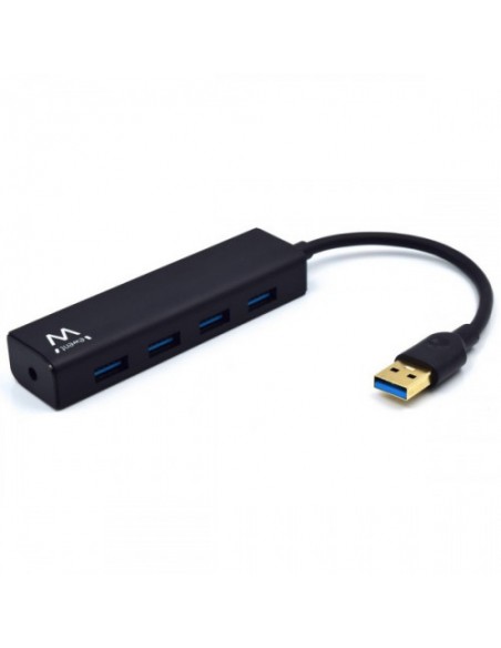 HUB EWENT 4 PUERTOS USB 3.0 BLACK