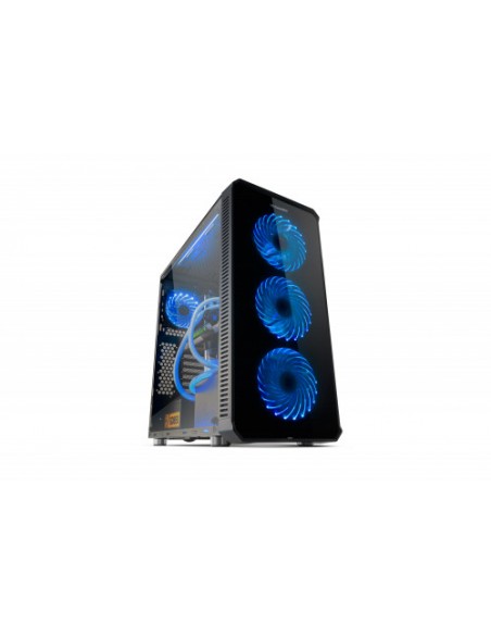 CAJA MEDIATORRE ATX NOX HUMMER TGX RGB CRISTAL TEMPLADO BLACK