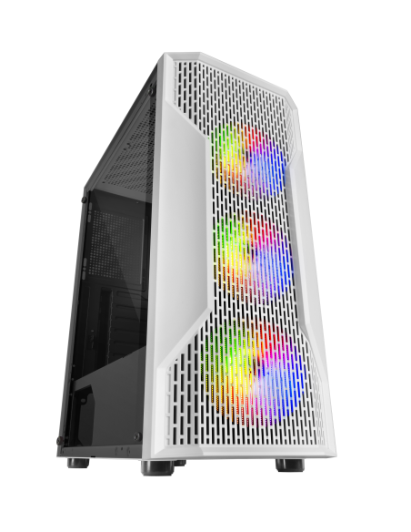 CAJA MEDIATORRE MATX MARS GAMING MCA 3 VENTILADOR FIXED RGB 12CM LED RGB WHITE