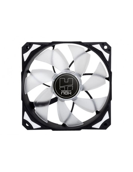 VENTILADOR 12CM 120X120X25MM NOX H-FAN LED WHITE
