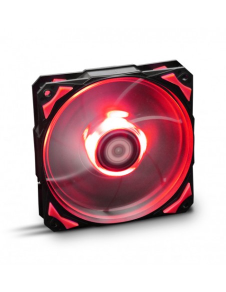 VENTILADOR 12CM 120X120X25MM NOX H-FAN LED RED