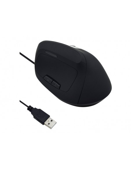 MOUSE EWENT ERGONOMICO VERTICAL 1800DPI USB BLACK