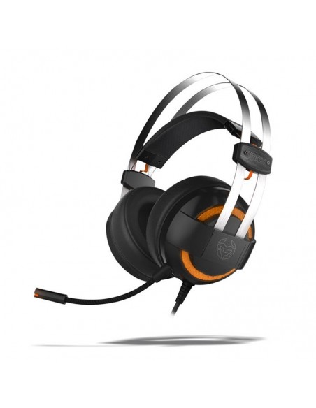 AURICULAR + MIC KROM GAMING KODE 7.1 BLACK/ORANGE