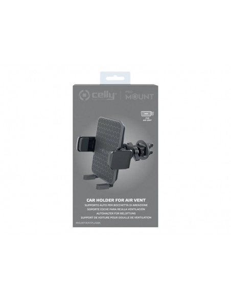 SOPORTE COCHE UNIVERSAL CELLY MOUNTFLEX PLUS BLACK