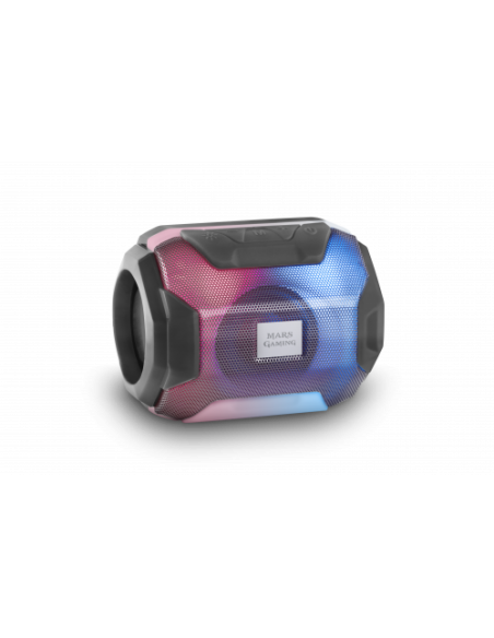 ALTAVOZ BLUETOOTH MARS GAMING MSBAX 10W MICRO SD FM USB RGB BLACK