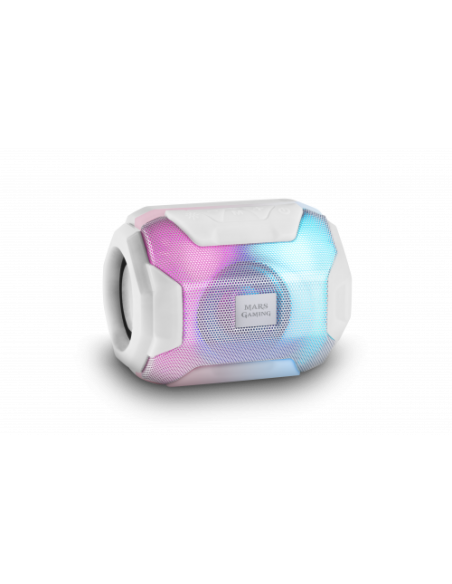 ALTAVOZ BLUETOOTH MARS GAMING MSBAX 10W MICRO SD FM USB RGB WHITE